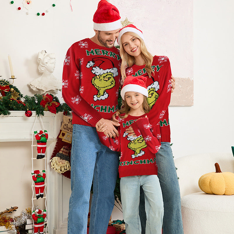 Christmas Jumper - Grinch Character Crew Neck