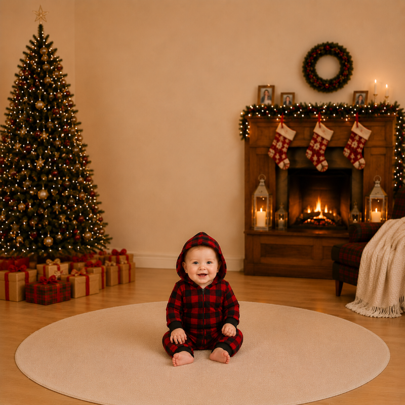 Matching Family Christmas Onesie - Red Plaid