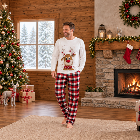 Matching Family Christmas Pyjamas - Reindeer