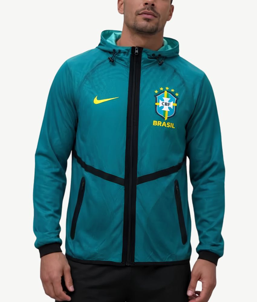 Brazil 2026 Blue Mesh Anthem Jacket
