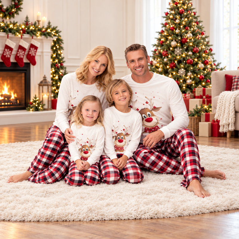 Matching Family Christmas Pyjamas - Reindeer