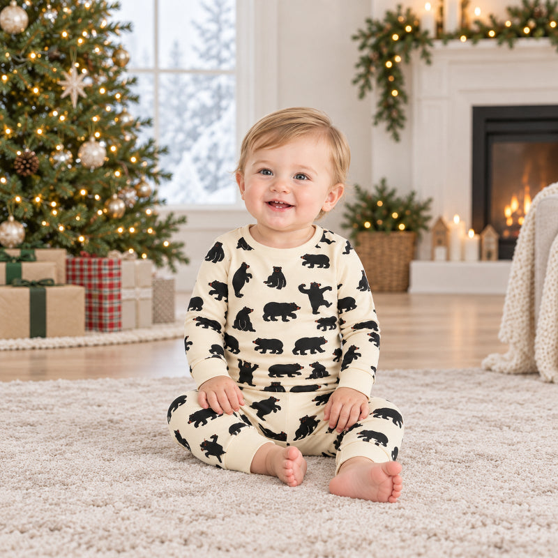 Matching Family Christmas Pyjamas - Dancing Bear