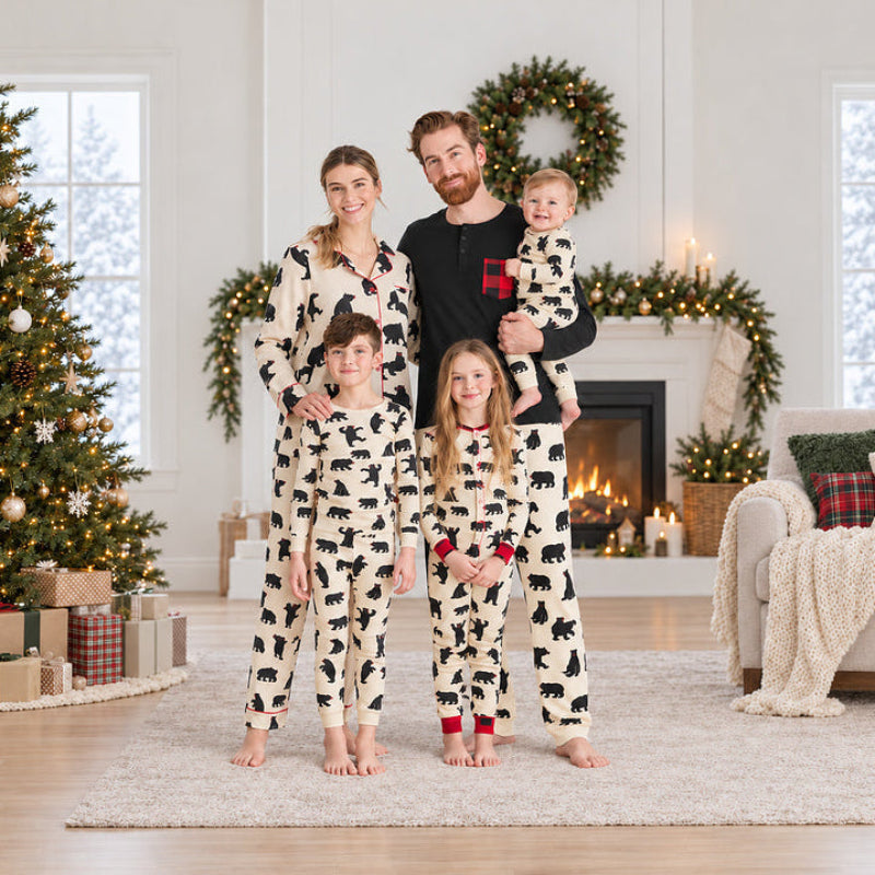 Matching Family Christmas Pyjamas - Dancing Bear