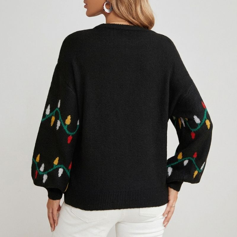 Christmas Jumper - Multicolour String Lights