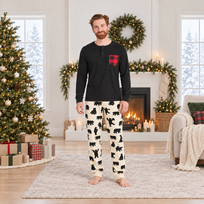 Matching Family Christmas Pyjamas - Dancing Bear