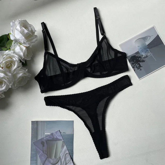 Nahtloses 2-teiliges Push-up-BH-Set für Damen mit glatter Oberfläche und atmungsaktivem Material