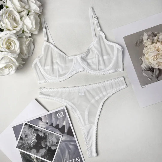 Nahtloses 2-teiliges Push-up-BH-Set für Damen mit glatter Oberfläche und atmungsaktivem Material