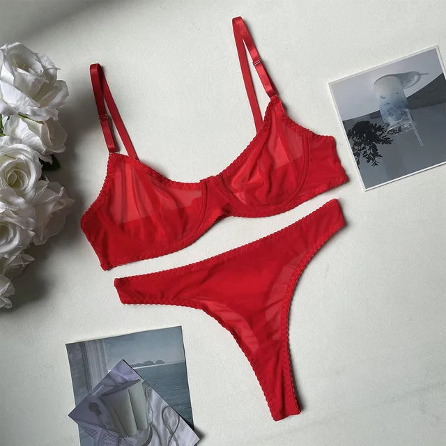 Nahtloses 2-teiliges Push-up-BH-Set für Damen mit glatter Oberfläche und atmungsaktivem Material