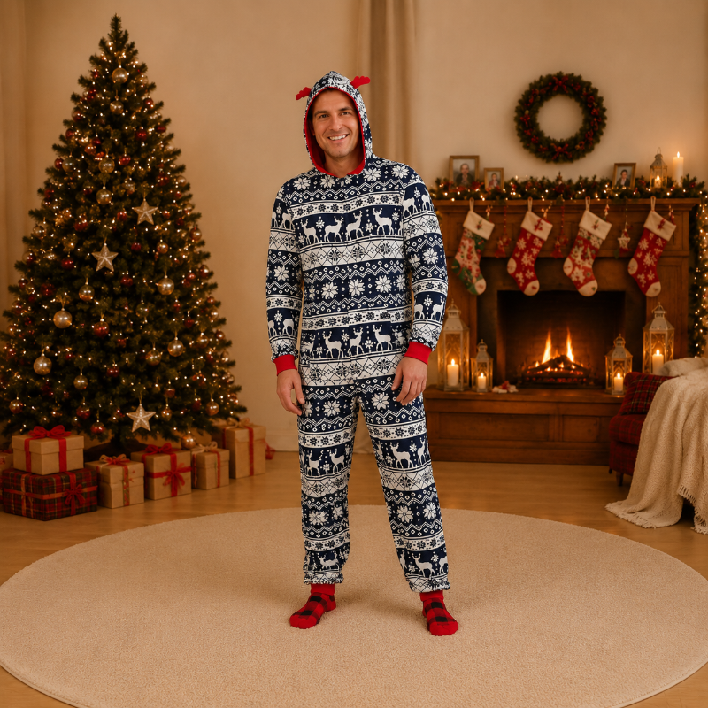 Matching Family Christmas Onesie - Frosty Reindeer