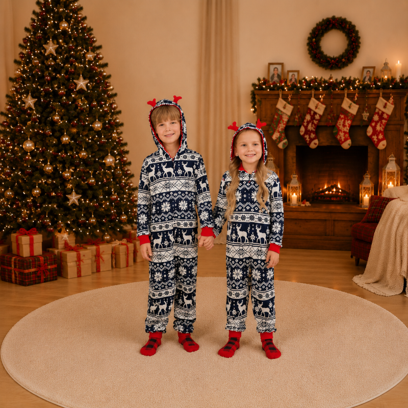 Matching Family Christmas Onesie - Frosty Reindeer