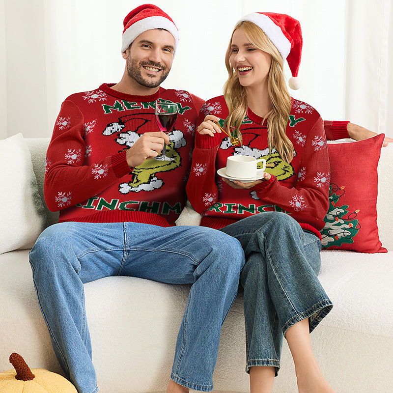 Christmas Jumper - Grinch Character Crew Neck