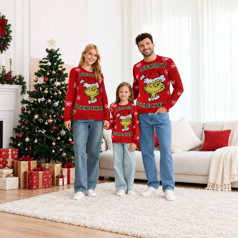 Christmas Jumper - Grinch Character Crew Neck