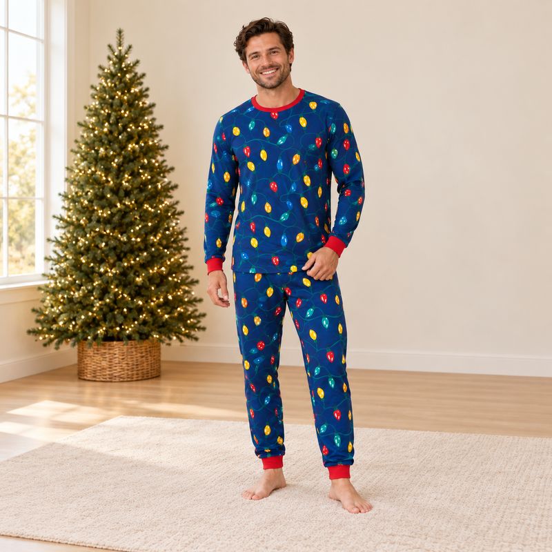 Matching Family Christmas Pyjamas - Lights