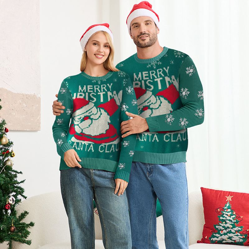 Matching Family Christmas Jumper - Merry Santa Claus Family