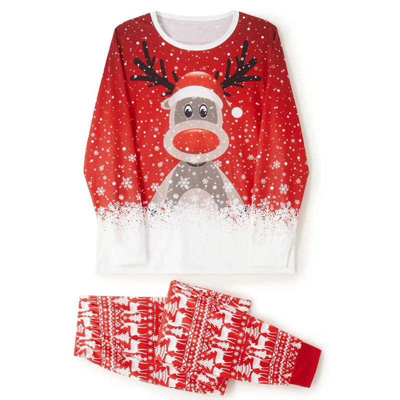 Matching Family Christmas Pyjamas - Moose In Snow