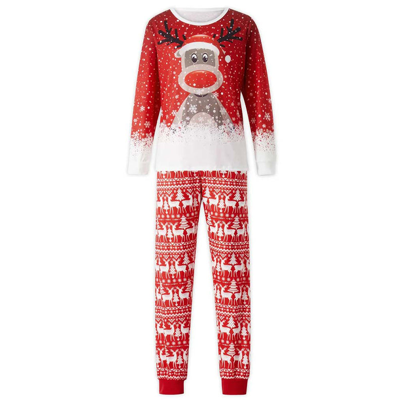 Matching Family Christmas Pyjamas - Moose In Snow