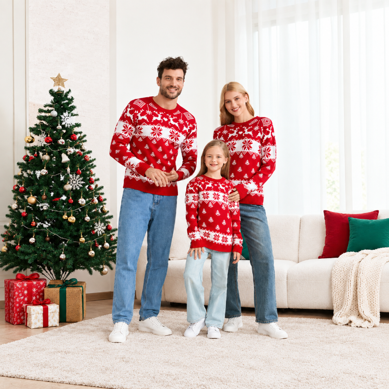 Christmas Jumper - Nordic Snowflake Pattern