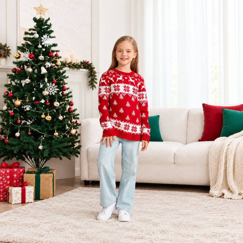 Christmas Jumper - Nordic Snowflake Pattern