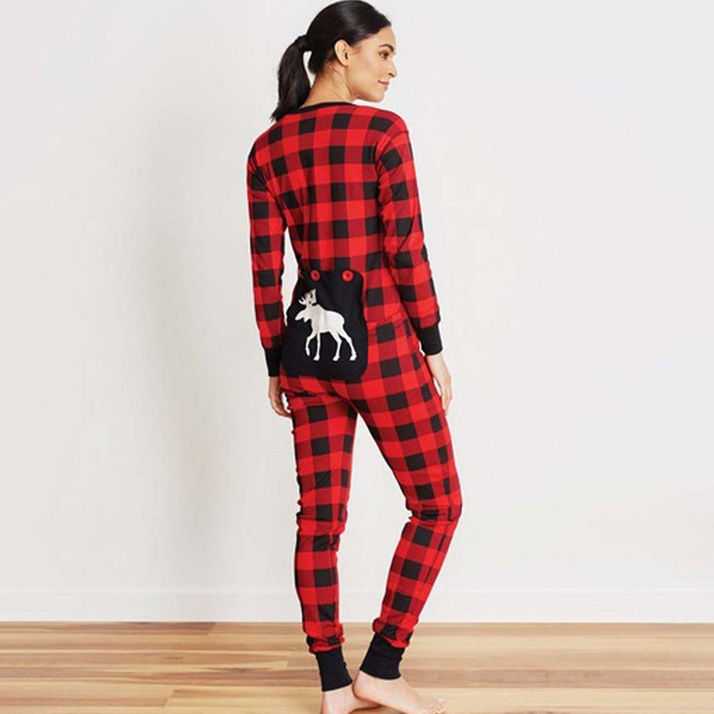 Matching Family Christmas Pyjamas - Plaid Moose