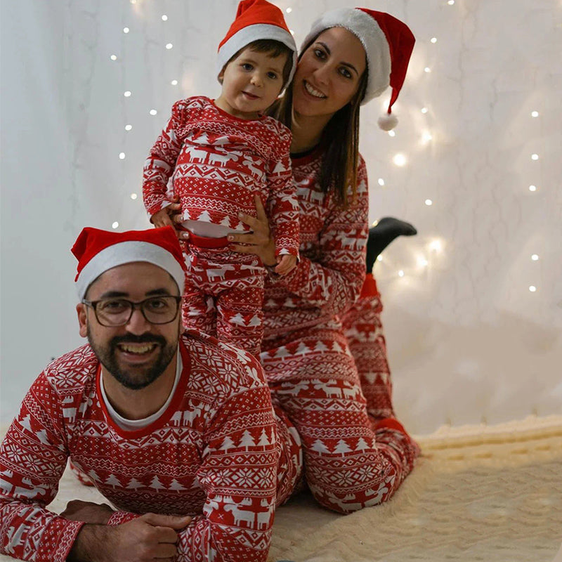 Matching Family Christmas Pyjamas - Red Moose Long Sleeve