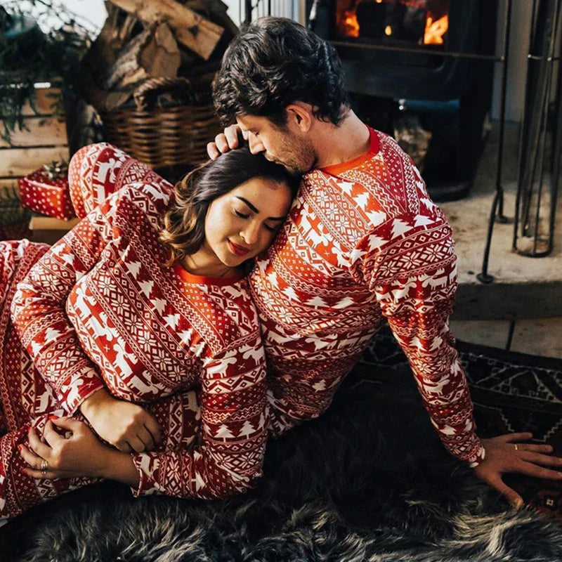 Matching Family Christmas Pyjamas - Red Moose Long Sleeve
