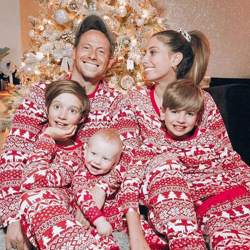 Matching Family Christmas Pyjamas - Red Moose Long Sleeve