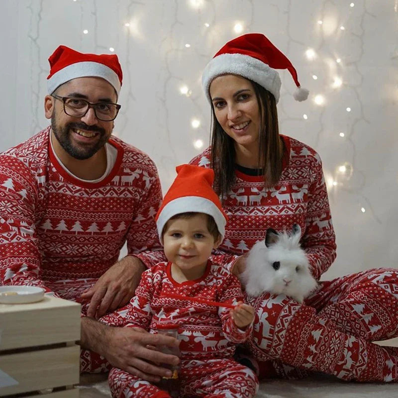 Matching Family Christmas Pyjamas - Red Moose Long Sleeve