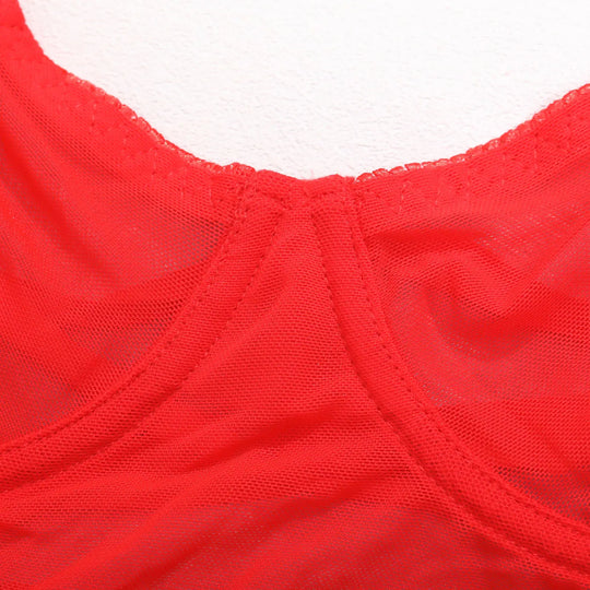 Women's Lightweight Sheer Negligee with Minimalist Cut and Flowing Fabric