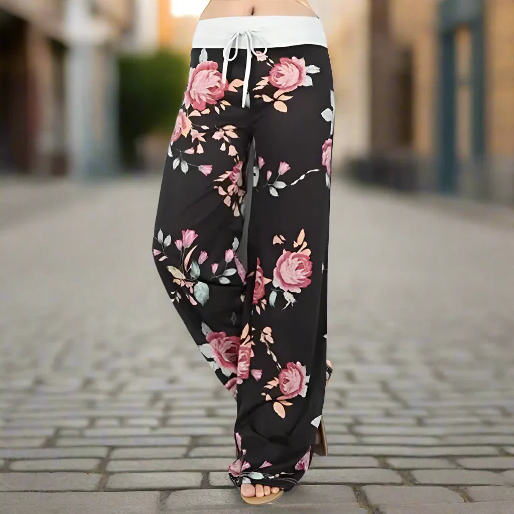 Women’s Wide Leg Yoga Pants – Casual Lounge Pajama Pants