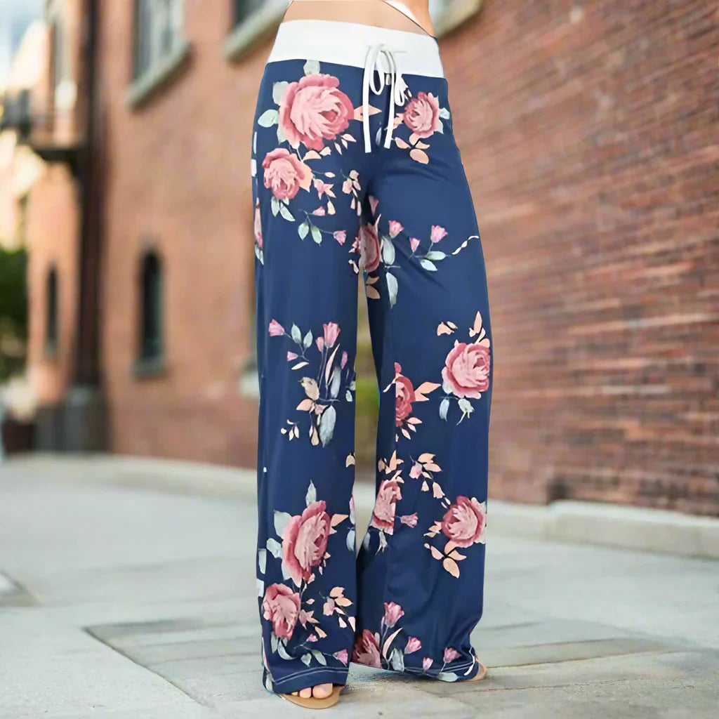 Women’s Wide Leg Yoga Pants – Casual Lounge Pajama Pants