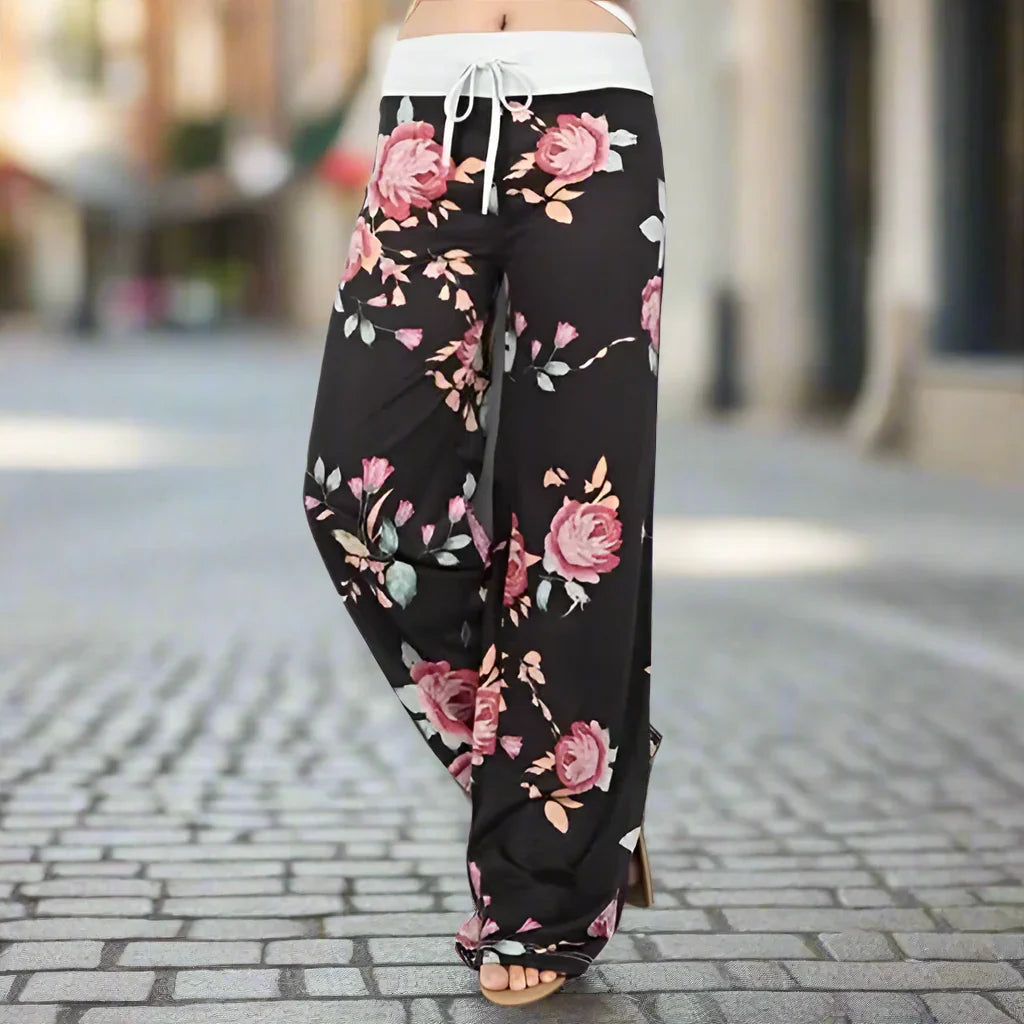 Women’s Wide Leg Yoga Pants – Casual Lounge Pajama Pants
