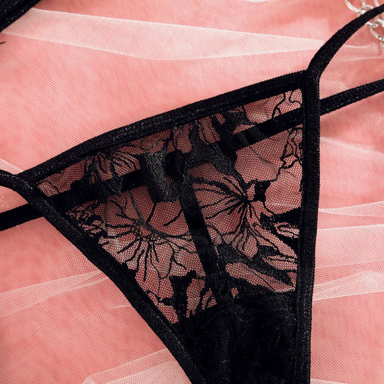 Dreiteiliges Damen-Dessous-Set