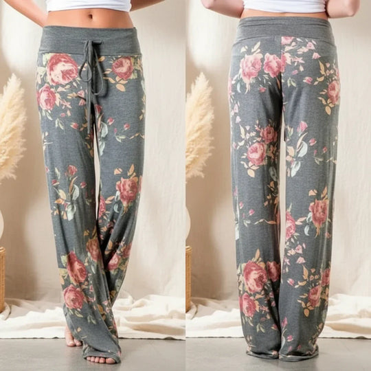 Women’s Wide Leg Yoga Pants – Casual Lounge Pajama Pants