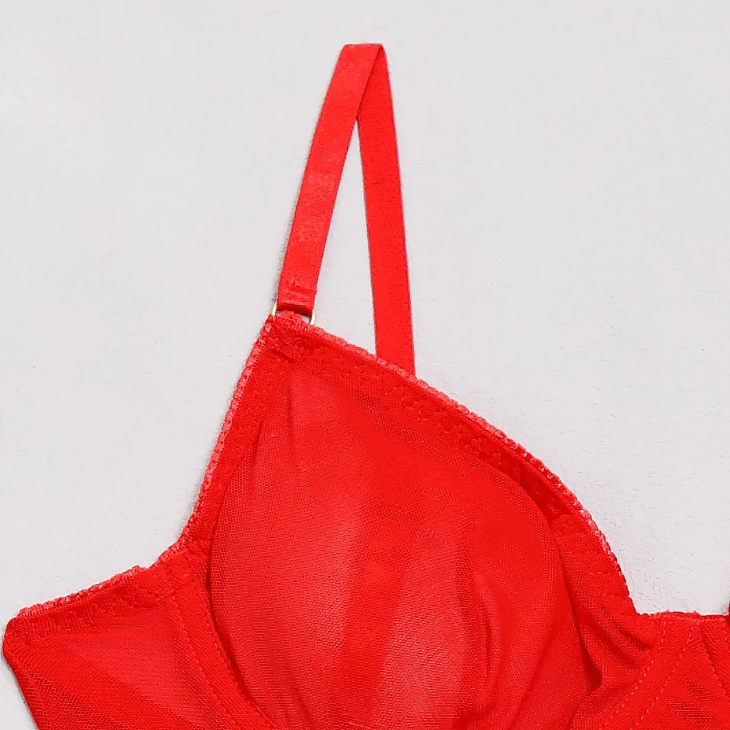 Women's Lightweight Sheer Negligee with Minimalist Cut and Flowing Fabric