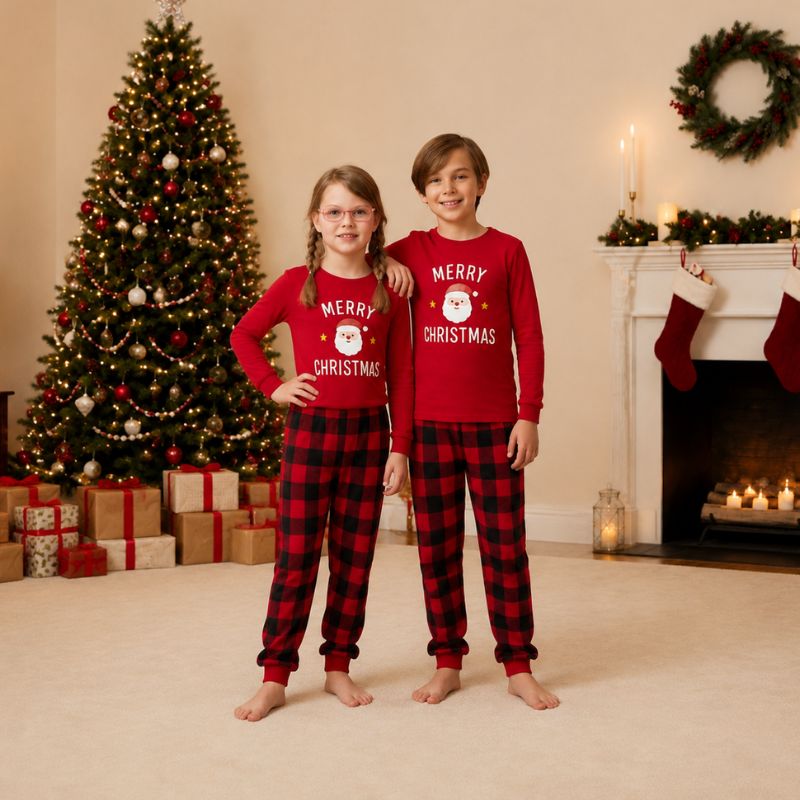 Matching Family Christmas Pyjamas - Santa Cheer
