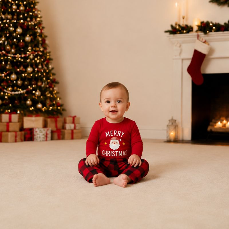 Matching Family Christmas Pyjamas - Santa Cheer