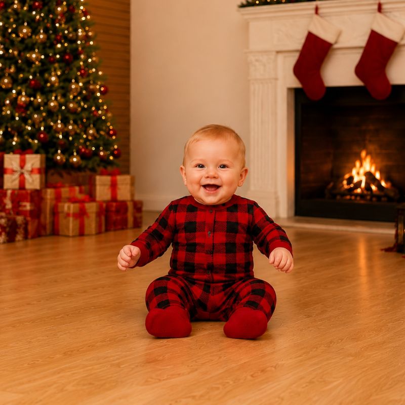 Matching Family Christmas Pyjamas - Santa Hat & Antler
