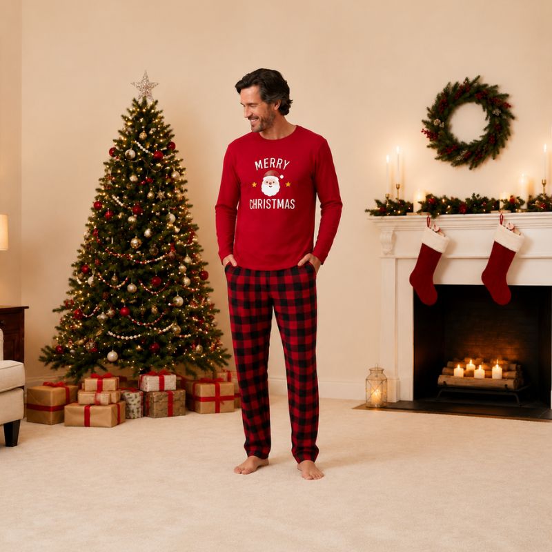 Matching Family Christmas Pyjamas - Santa Cheer