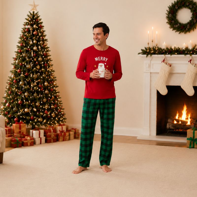 Matching Family Christmas Pyjamas - Santa Cheer