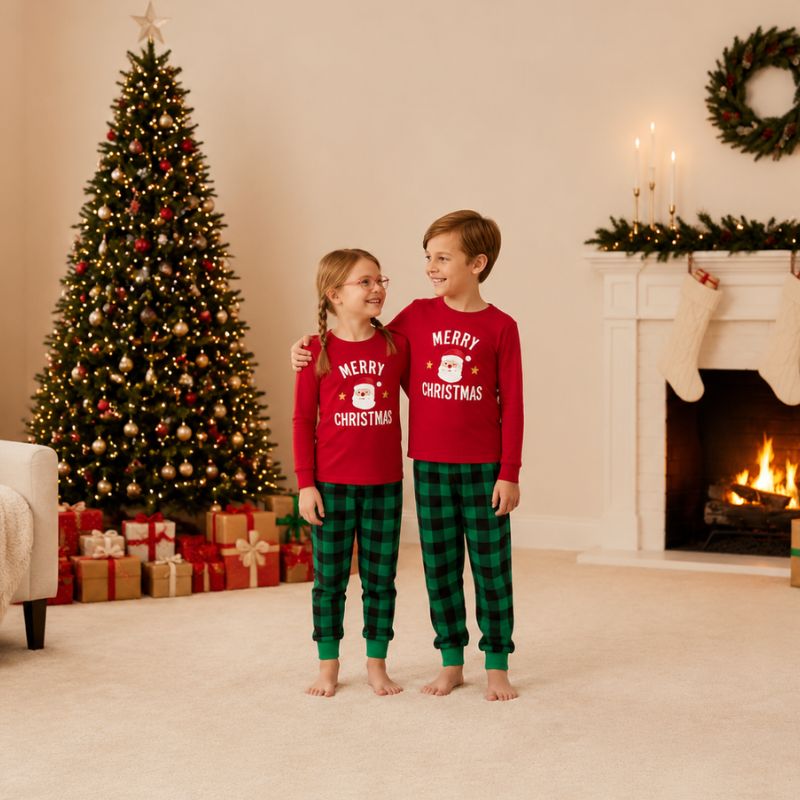 Matching Family Christmas Pyjamas - Santa Cheer