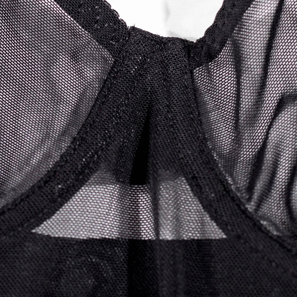Women's Lightweight Sheer Negligee with Minimalist Cut and Flowing Fabric