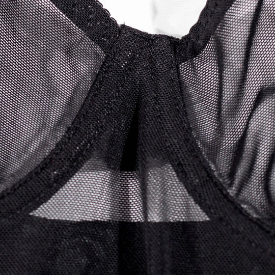 Women's Lightweight Sheer Negligee with Minimalist Cut and Flowing Fabric
