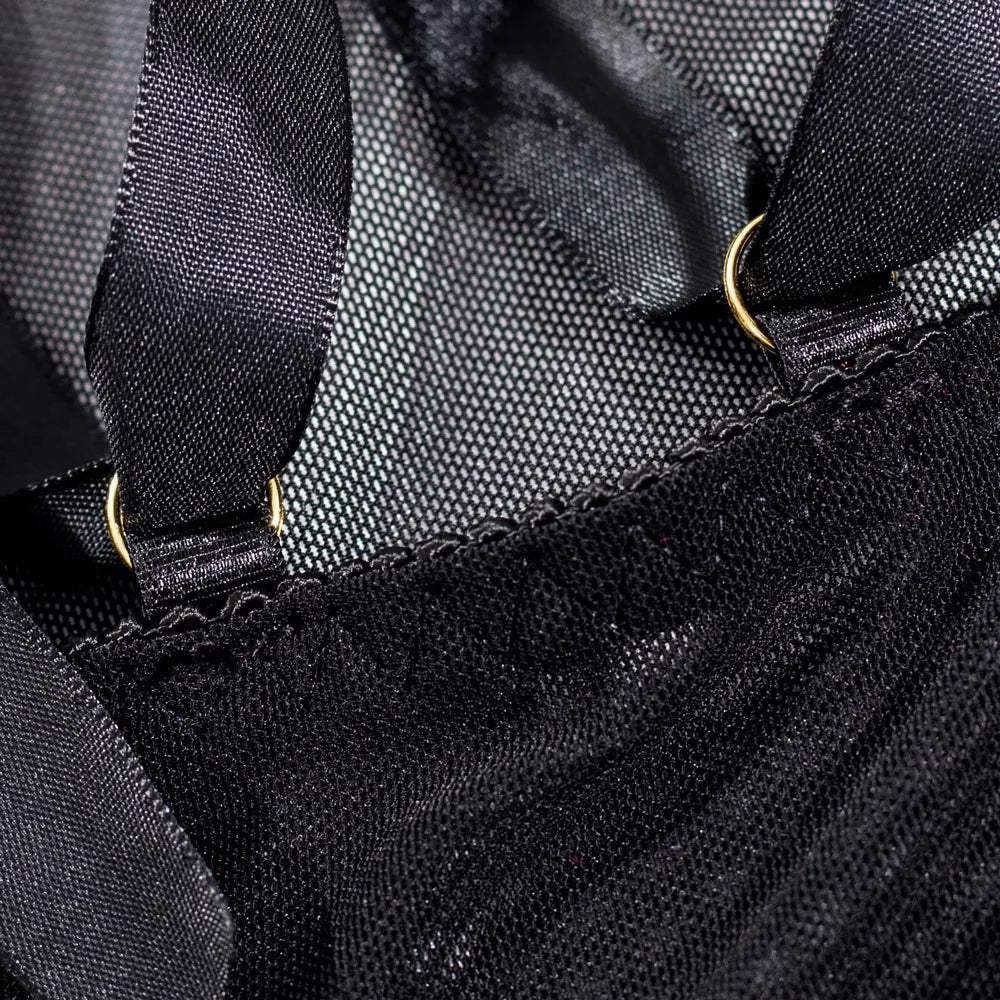 Women's Lightweight Sheer Negligee with Minimalist Cut and Flowing Fabric