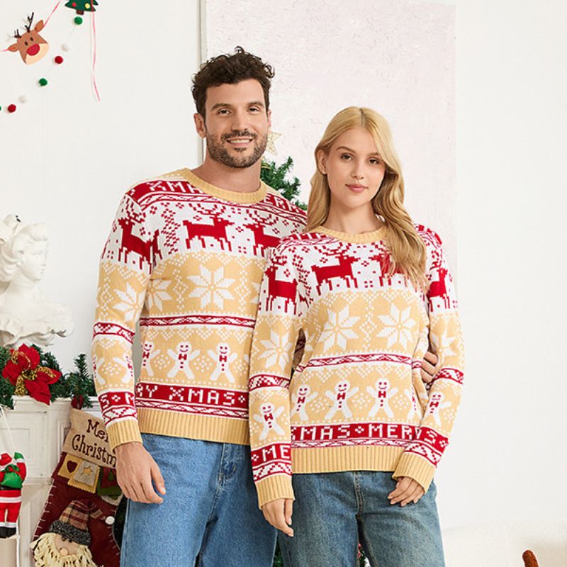 Matching Family Christmas Jumper - Snowflakes and Reindeer