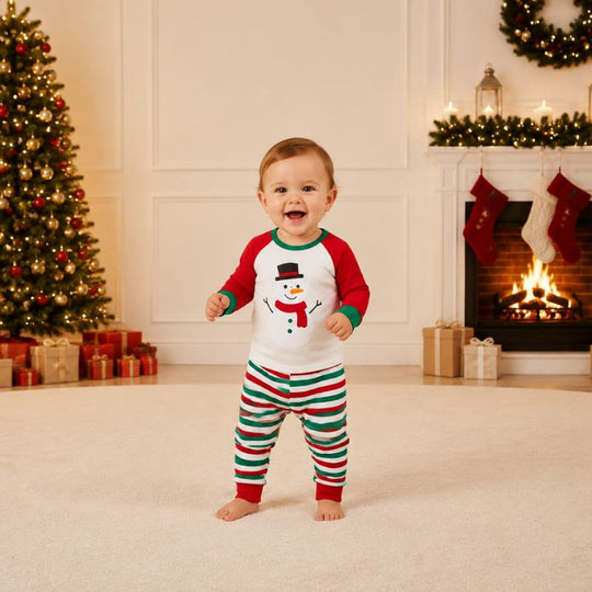 Matching Family Christmas Pyjamas - Snowman Cheer