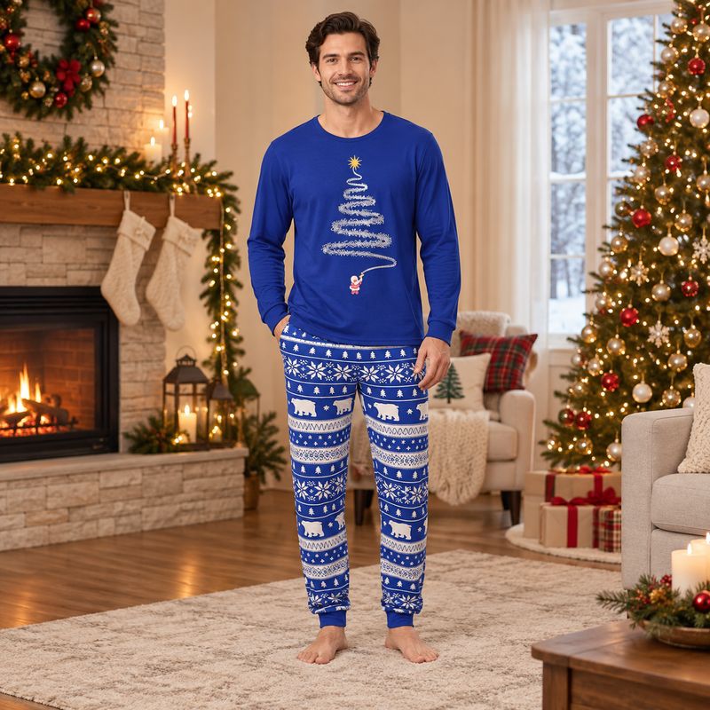 Matching Family Christmas Pyjamas - Sparkling Tree