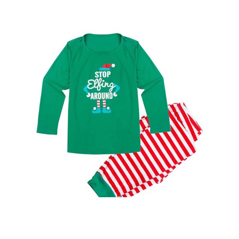 Matching Family Christmas Pyjamas - Stop Elfing