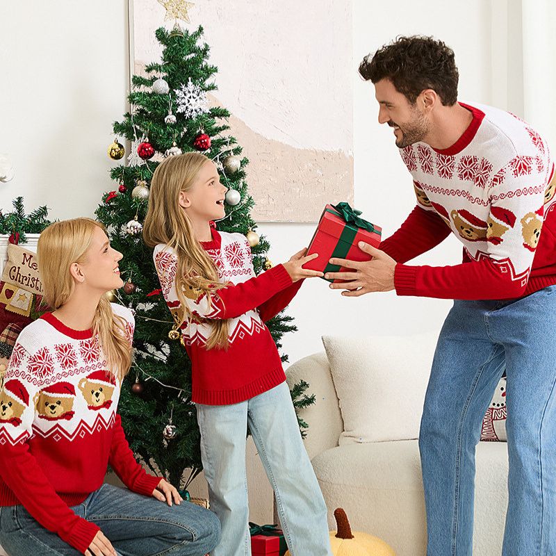 Matching Family Christmas Jumper - Teddy Bear Fair Isle