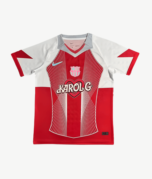 Barcelona 2025/26 'Karol G' Special Edition (Red) Jersey – Fan Version