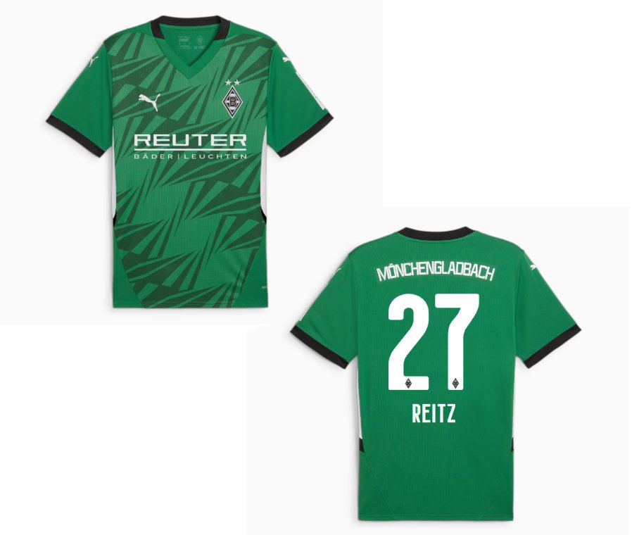 BMG BORUSSIA MÖNCHENGLADBACH 2024/25 Herren-Auswärtstrikot – REITZ 27